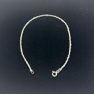 Sterling silver rope bracelet 925